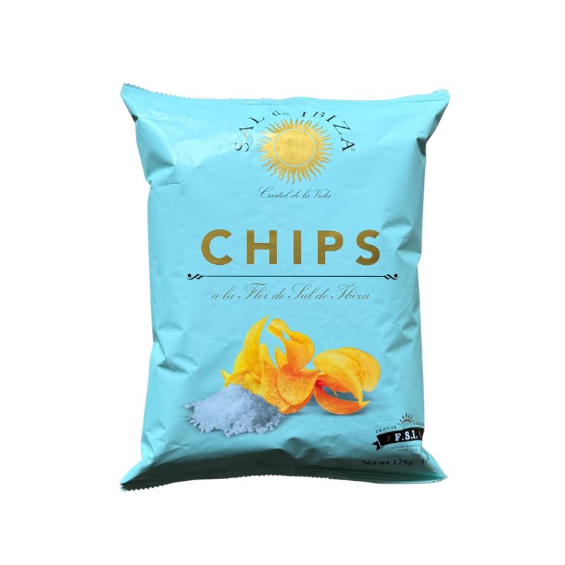 BL8092 Chips Fleur de Sel - 125G  Chips Sal de Ibiza