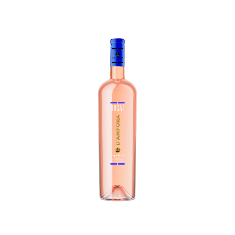 CR 10011 Biologische rosé wijn d'amfora Ibiza 2023 - 75CL pDeze ros&eacute;, gemaakt van 100% Monastrell, rijpt zes maanden in amfora&rsquo;s en onthult frisse aroma&rsquo;s van aardbeien, frambozen en subtiele citrus, afgelijst met een elegante minerale finesse. De mond biedt een uitgebalanceerde zuurgraad, fruitige karaktertrekken en een verfrissende, aanhoudende afdronk./p CR10011