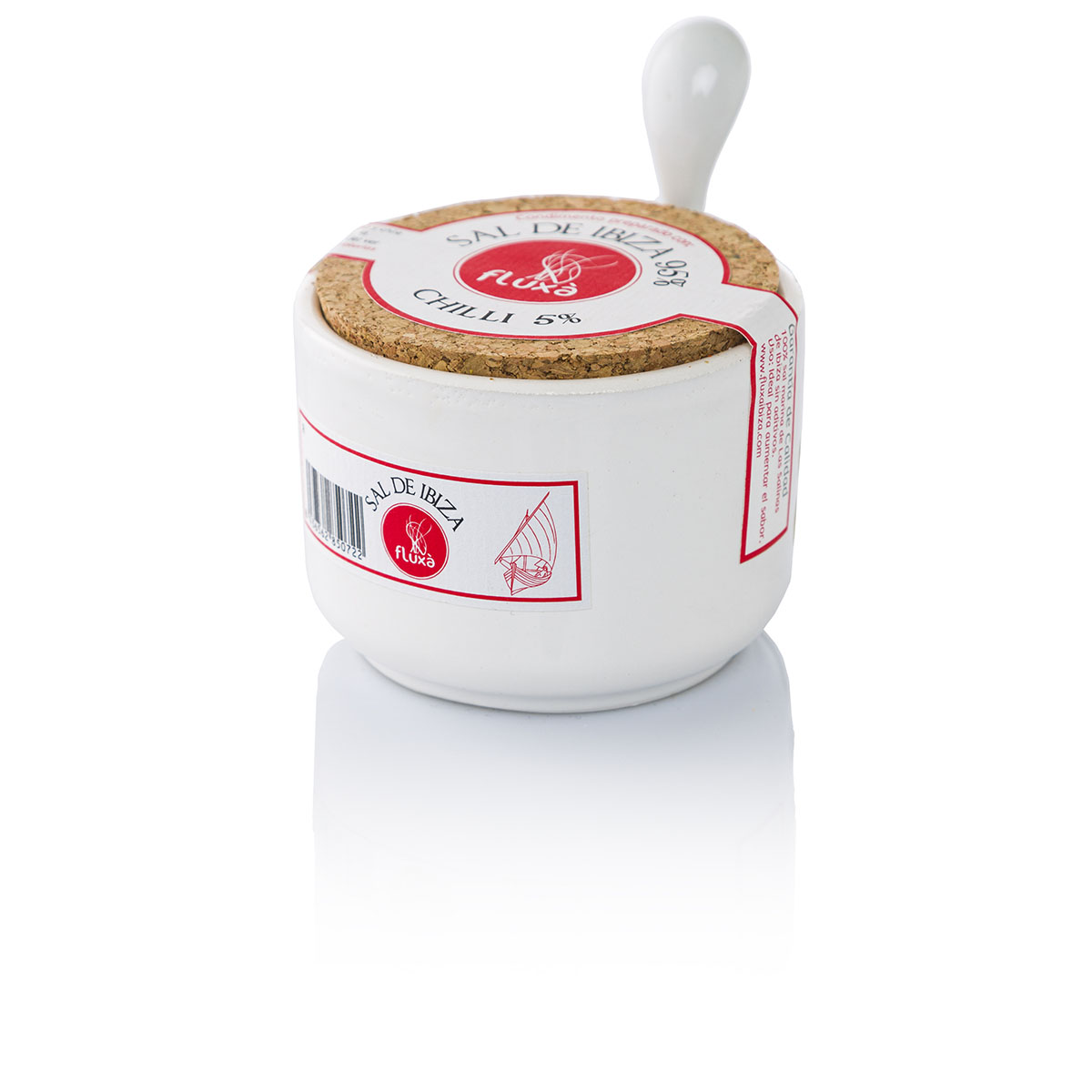 FL 50722 FL Zout van Ibiza Chili Guindilla Keramisch - 150G pstrongAmbachtelijk zeezout/strong uit de zoutvlaktes van Ibiza, rijk aan natuurlijke mineralen dankzij de unieke Posidonia-invloed. Zon gedroogd, puur gemalen in steen en handverpakt voor optimale textuur. Fijn genoeg voor culinaire creaties: puur, gezond &eacute;n natuurlijk. Het zout wordt gepresenteerd in een stijlvol keramisch potje met bijhorend lepeltje: een elegante blikvanger op elke tafel. Verkrijgbaar in strongverschillende smaakvarianten/strong zoals met mediterrane kruiden, saffraan of bloemen. Een ware toevoeging aan gourmetervaringen./p FL 50722