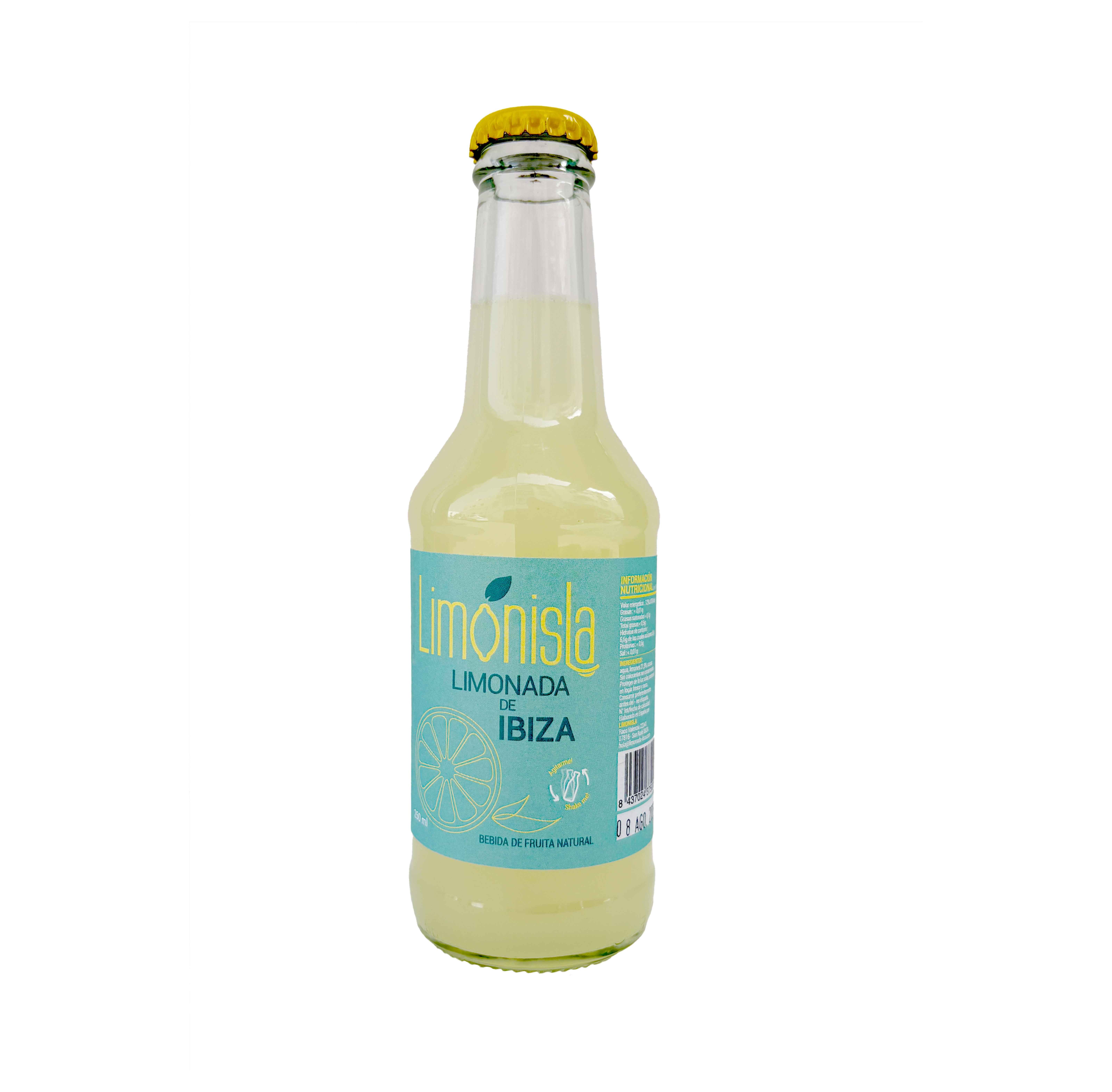 LIMON 250ML26 Limonisla Citroenlimonade Ibiza 100% naturel - 24X250ML pOntdek strongLimonisla/strong, de verkwikkende ambachtelijke limonade uit het hart van Ibiza. Met zorg bereid van handgeperste citroenen &ndash; inclusief pulp, schil en pit &ndash; en verrijkt met een vleugje suiker voor een perfecte balans. Het resultaat is een frisse, pure dorstlesser die de zonnige energie en mediterrane sfeer van het eiland in elk glas vangt. Limonisla is niet zomaar een drankje, maar een authentieke smaakbeleving die je meteen doet denken aan de eenvoud en puurheid van het eiland./p LIMONL 250 ML