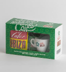 CI01018 Pakket Koffiebonen Ibiza 250 g + Koffietas - Doos van 12 stuks <p>Set van een espressokopje met schoteltje en Ibiza Extra gemalen koffie van 250 g.</p> 1018