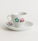 CI08800 Espressotas Café de Ibiza met schotel  - 12x23CL <p>Kop en schoteltje voor espresso.</p> 8800